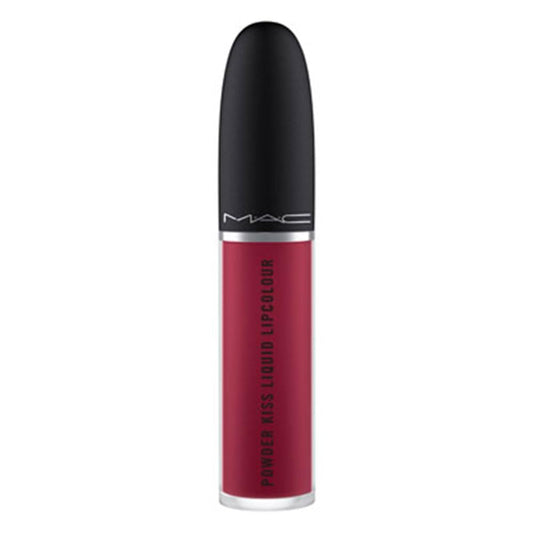 MAC Cosmetics Powder Kiss Liquid Lipcolour - 983 Burning Love (Deep intense berry) .17 oz / 5 ml