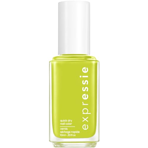 essie Expressie Nail Polish, Quick-Dry Green Nail Polish, Power Moves, Vegan, Main Character Moment, 0.33 fl oz Beauty & Personal Care essie