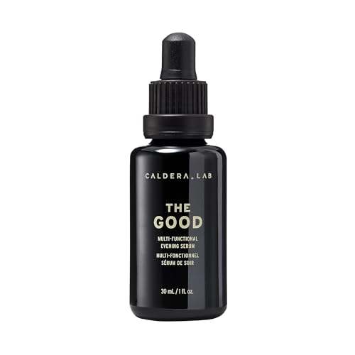Caldera + Lab The Good | Men's Organic Moisturizing Face Serum for Dry, Sensitive, & Normal Skin - Vegan, Natural & Antioxidant Packed Skincare