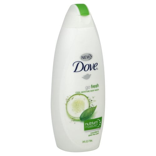 Dove Cool Moisture Refreshing Body Wash, Cucumber and Green Tea, Normal Skin, 24-Fluid Ounce