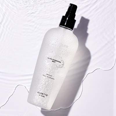 Aloette Nutri-Hydrating Mist After Sun Spray - Aloe Vera Facial & Body Mist with Silk Amino Acids, Vitamins A, E, C & B5 - Hydrating Face, Neck & Skin