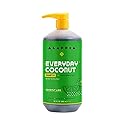 Alaffia EveryDay Coconut Shampoo, Hydrating and Deep Cleansing for Normal to Dry Hair. Made with Fair Trade Coconut Oil and Ginger, Cruelty Free, No