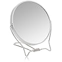 Goody Two-Sided Makeup Mirror with Stand - 1X and 3X Dual Sided Magnification - Lightweight & Portable Table Top Magnifying Vanity Mirror