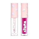 The Crème Shop Boba Bears High-Shine Tinted Lip Oil Duo - Indulge in Juicy Lips with Vitamin E Infusion - Long-Lasting Moisture - Lightweight Comfort