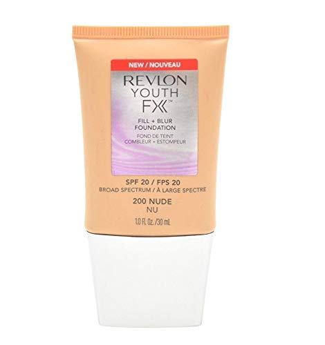 Revlon Youth Fx Fill + Blur Foundation, 200 Nude, 1 fl oz (Pack of 2)