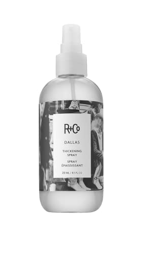 R+Co Dallas Hair Thickening Spray | Volumizing & Texturizing Spray for All Lengths | Adds Volume, Body & Shine | Perfect for Blowouts, Curling Irons