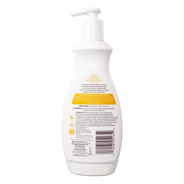 Palmer's Shea Formula Raw Shea Body Lotion, Pump 13.50 oz (Pack of 7)