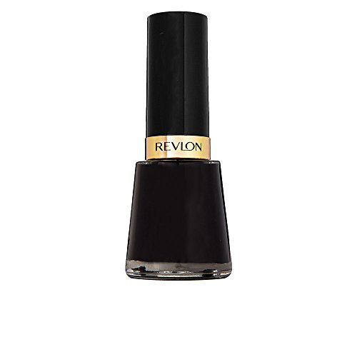 Revlon Nail Enamel, Chip Resistant Nail Polish, Glossy Shine Finish, in Black/Grey, 731 Knockout, 0.5 oz