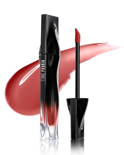 TIMEPHORIA Stellar Dust Lip Stain 11 Futura, Transfer-Proof &Smudgeproof Lip Gloss, Rose Brown Tinted Glossy Finish, High-Pigment Vibrant Color Beauty and Personal Care TIMEPHORIA Default Title