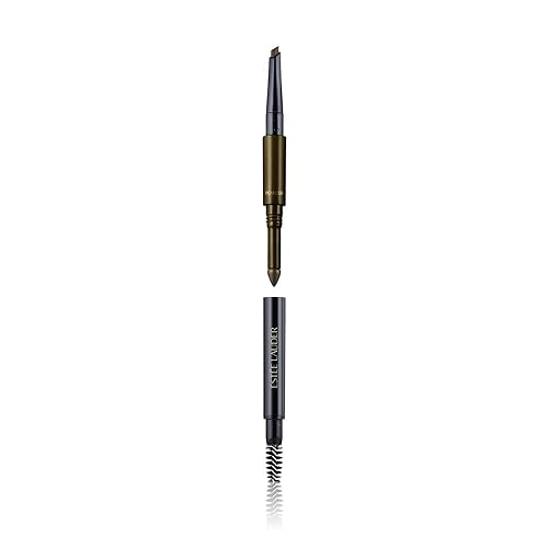 Estée Lauder The Brow Multi-Tasker 3-in-1 Tool | Eyebrow Pencil, Powder and Brush, 04 Dark Brunette