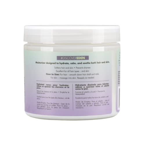 EDEN BodyWorks Lavender Aloe Hair + Body Butter (16 oz) - Natural Moisturizer - Hydrate, Calm and Soothe Hair & Skin