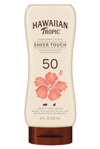 Hawaiian Tropic Sheer Touch Sunscreen SPF 50 Plus 8 oz