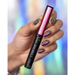 Gelish Chrome Stix Nail Art Powder At-Home Use: Magenta Chameleon, 0.5g Beauty & Personal Care Gelish