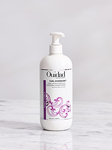 OUIDAD Curl Immersion No-Lather Coconut Cream Cleansing Conditioner, 16 Fl Oz