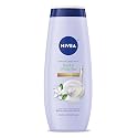 NIVEA Refreshing Basil and White Tea Body Wash with Nourishing Serum, Scented Body Wash for Women, Enriched with Provitamin B5 and Vitamin E, 20 Fl Oz
