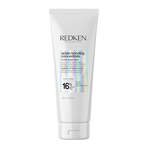 Redken Acidic Bonding Concentrate Hair Mask - Hydrating 5 Minute Liquid Mask, Bond Building & Strengthening, For Dry, Damaged Hair, 8.5 Fl Oz Beauty and Personal Care Redken Default Title