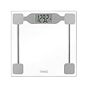 Thinner by Conair Scale for Body Weight, Digital Bathroom Scale in Clear Tempered Glass