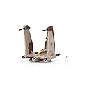 Star Wars Micro Galaxy Squadron V-19 Torrent Starfighter - 5-Inch Vehicle with Folding Wings and Tail Fin Plus 1-Inch Micro Figure Accessory