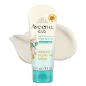 Aveeno Kids Continuous Protection Zinc Oxide Broad Spectrum Sunscreen Lotion for Kids’ Sensitive Skin. SPF 50 Oxybenzone Free Sunscreen, Tear