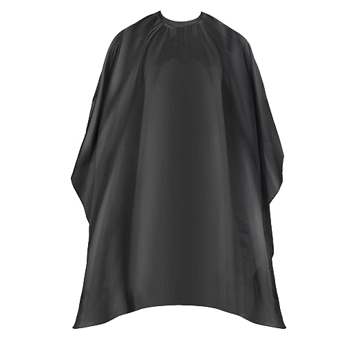Omvoina Professional Hair Cutting Cape with Adjustable Snap Closure, Salon Barber Cape,Waterproof Hairdressing Salon Cape - 57" x 51"(Black) Beauty and Personal Care Omvoina Default Title