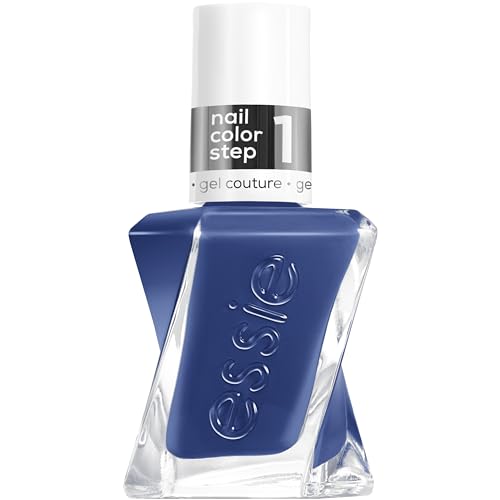 essie gel couture, Long-Lasting Nail Polish, Vegan, Be Dazzled, Blue, Statement Peace, 0.46 fl oz Beauty & Personal Care essie