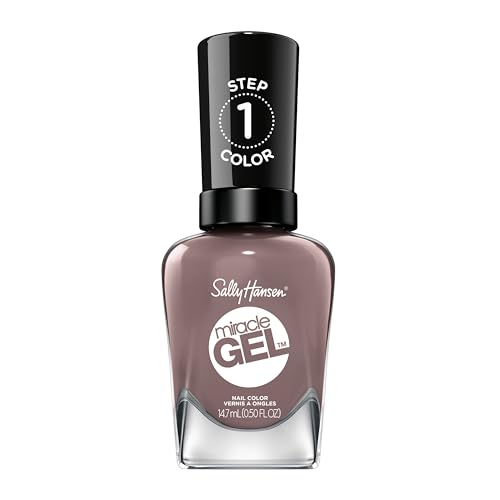 Sally Hansen Miracle Gel Salon Quality Nail Polish | Gel-Like Formula, Two-Step System, No UV Light Needed, Long Lasting | Opaque, Crème | 205 To The Beauty & Personal Care Sally Hansen
