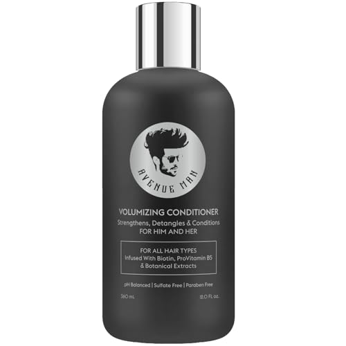 Avenue Man Volumizing Conditioner (12 Fl Oz) - Hair Products For Men - Volumizing and Hydrating Conditioner with Herbal Extracts