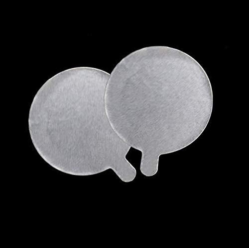 Disposable Eyelash Extension Adhesive Aluminum Foil Glue Pallet Sticker Pads 2.1 cm (300 Pieces,10 Sheets)