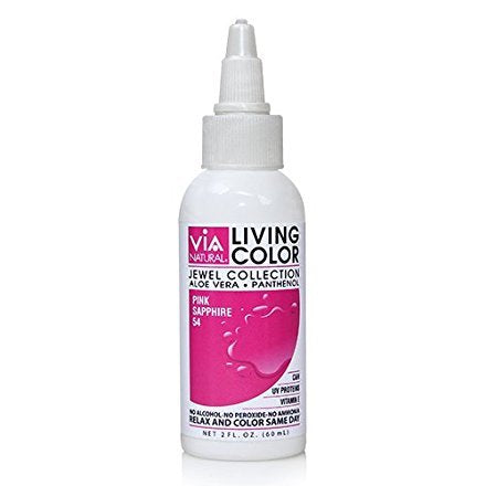 Via Living Color Hair Collection Color - Style 054 Pink Sapphire 2 ounce