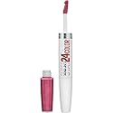 Maybelline Super Stay 24, 2-Step Liquid Lipstick Makeup, Long Lasting Highly Pigmented Color with Moisturizing Balm, Blush On, Pink, 1 Count