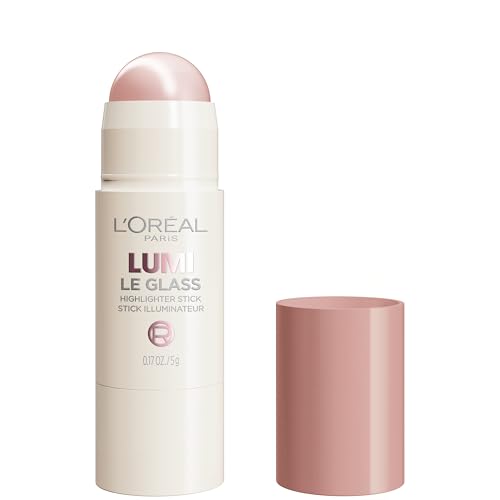 L'Oreal Paris True Match Lumi Le Glass Highlighter Stick, Reflective, Translucent, Glassy Highlighter for Face and Body, 620 Pink Ballet, 0.17 Oz Beauty and Personal Care L'Oreal Paris Default Title