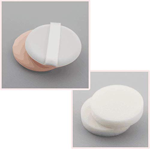 DNHCLL White Empty Luxurious Portable Air Cushion Puff Box BB Cream Container Dressing Case Powder Box with Air Cushion Sponge Powder Puff