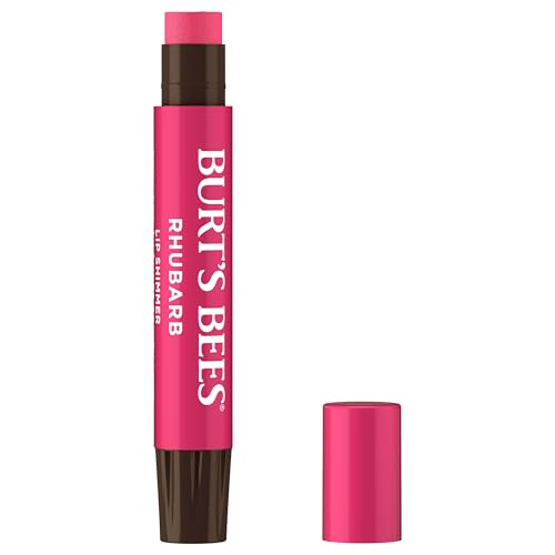 Burt's Bees Shimmer Lip Tint Stocking Stuffers Set, Tinted Lip Balm Stick, Moisturizing for All Day Hydration with Natural Glowy Pigmented Finish