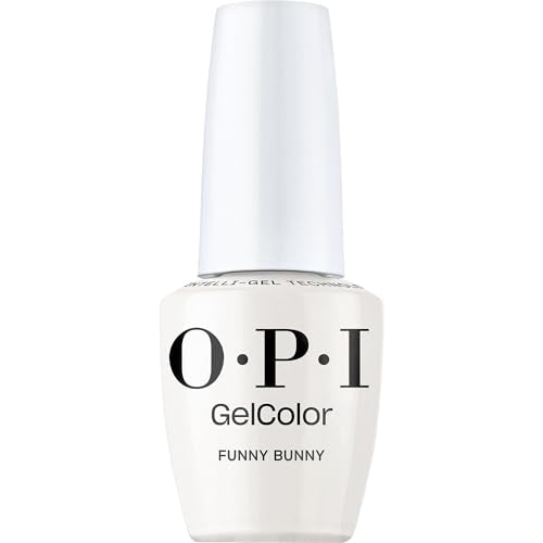 OPI GelColor Funny Bunny | Sheer Soft White Crème LED Cure Gel Nail Polish | Salon-Quality Shine, Long-Lasting Wear | Vegan & HEMA Free | 0.5 Fl Oz Beauty and Personal Care OPI Default Title