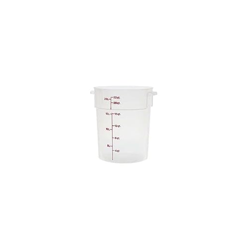 Cambro (RFS22PP190) 22 qt Round Graduated Food Storage Container - Camwear®