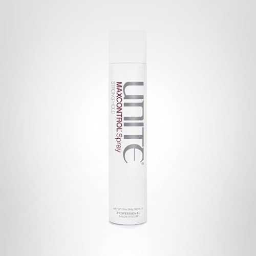 UNITE Hair - MAXCONTROL Spray - Strong-Hold, Brushable Hairspray for All Hair Types - Frizz Control & Thermal Protection - Paraben-Free - 10 oz
