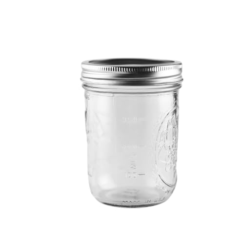 Ball - 16 oz Wide Mouth Glass Mason Jars | 6 Pack Jars with Airtight Lids | Large Glass Jar for Food Storage with Lids | Ideal for Canning…