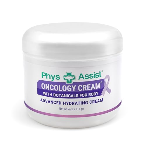 PhysAssist - Oncology Body Cream with Botanicals, 4 oz. Soothing and Hydrating to Stressed Skin. Made with Oils of Lavender, Calendula
