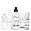 Vibriance Premium Skincare Bundle | Super C All-in-One Serum, Face Cleanser, Moisturizing Cream, Sheer Zinc Sunscreen SPF 50, Age Defying Body Creme