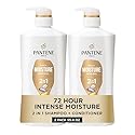 Pantene 2-in-1 Shampoo & Conditioner, Daily Moisture Renewal - Pro-V Nutrients for Dry, Color-Treated, Straight to Curly Hair, 72-Hour Hydration