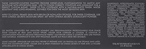 Cinema Secrets Ultimate Foundation 5-in1 Palette - Light-Med Pink-Beige Undertones, 500A series, Buildable Coverage, Long-Wear Matte Finish