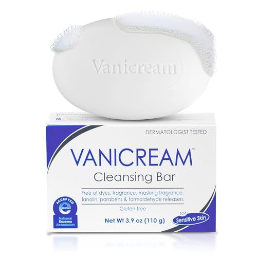 Vanicream Cleansing Bar, 3.9 Oz, Pack of 12, Formulated without Common Irritants for Sensitive Skin, Gentle & Non-Drying Body & Facial Cleanser Beauty and Personal Care Vanicream Default Title