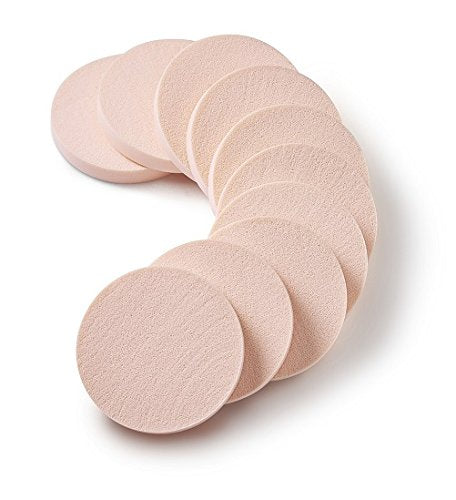OWLFAVO 20pcs Makeup Powder Sponges Round and Square Latex Free Disposable Beauty Blender Foam Cosmetic Applicator Facial Puffs for Flawless