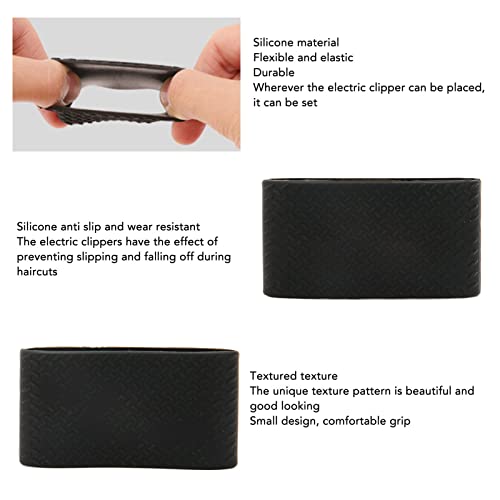 Silicone Clipper Grip Bands for Hair Clippers & Trimmers, Non Slip Heat Barber Clipper Protective Sleeves with Comfortable Grip, Large Medium Small Beauty and Personal Care Dioche