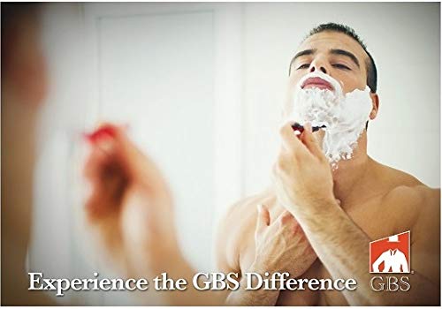 G.B.S Large Silvertip Badger Shaving Brush with Faux Horn, Horn Handle Creates Lather & Soft Bristles for Wet Shavers Beauty and Personal Care G.B.S