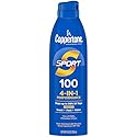 Coppertone SPORT Continuous Sunscreen Spray Broad Spectrum SPF 100 (5.5 Ounce) (Packaging may vary)