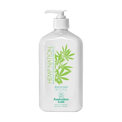 Australian Gold Hemp Nation Agave & Lime Moisturizing Tan Extender with Hemp Seed Oil