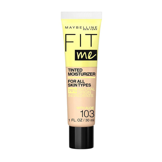 Maybelline Fit Me Tinted Moisturizer, Natural Coverage, Face Makeup, 103, 1 Count