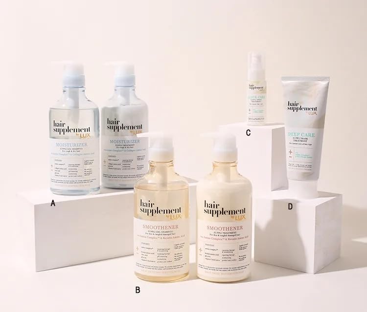 Japanese Hair Supplemnt Lux Hair Care Set 450g+450ml Moisturizer