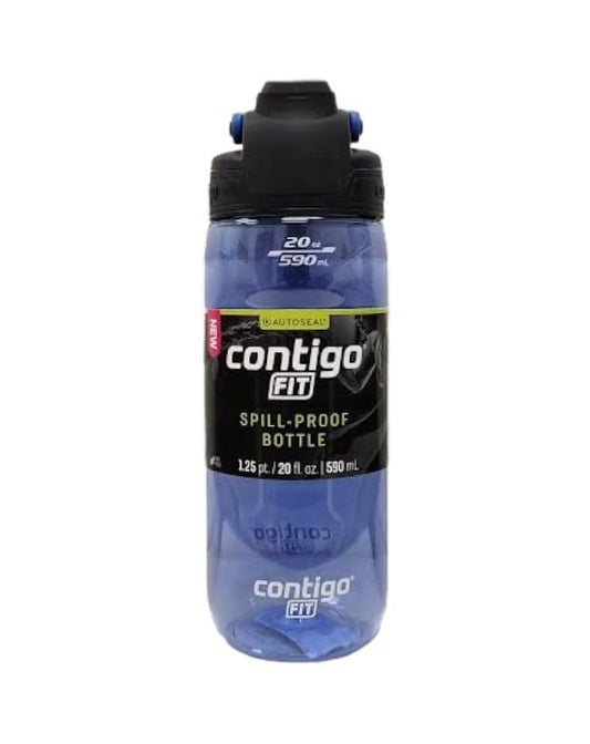 Contigo Fit Autoseal Tritan Spill-Proof Bottle, Amp Blue, 20 Oz/1.25 Pt/590 mL
